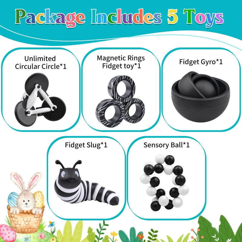 ASIOWELY Fidget Toys Adults Pack  Sensory Toys Pack Easter Basket Stuffers for Kids Teen Autism  Desk Toy Stress Relief Toys Gift for ADHD - Image 5